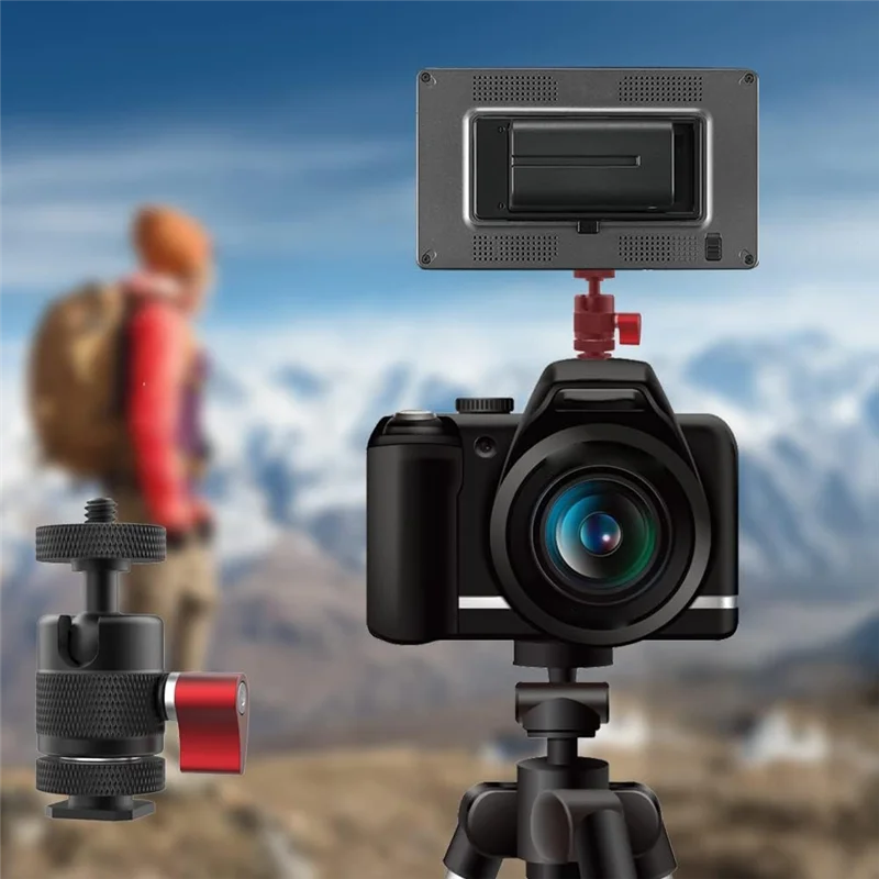 -AT52 Mini Tripod Ball Head Swivel Ball Head 1/4Inch Removable Cold Shoe Mounts Adapter For DSLR Camera Monitor Camera Parts
-AT52 Mini Tripod Ball Head Swivel Ball Head 1/4Inch Removable Cold Shoe Mounts Adapter For DSLR Camera Monitor Camera Parts
