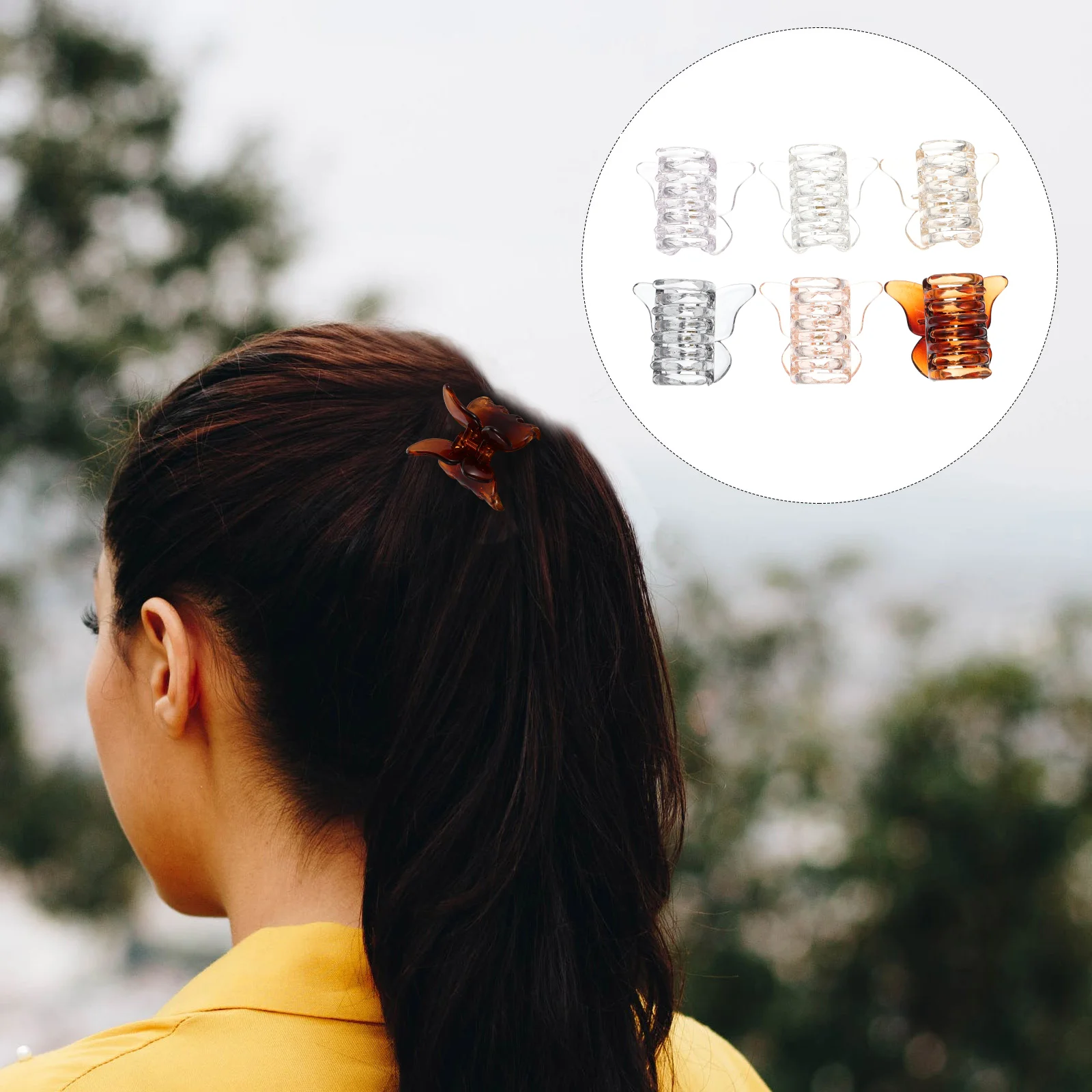 6 Pcs Colorful Butterfly Clips Hair Claw Clamp Butterflies Jaw Bangs Women Grip Medium Barrette
6 Pcs Colorful Butterfly Clips Hair Claw Clamp Butterflies Jaw Bangs Women Grip Medium Barrette