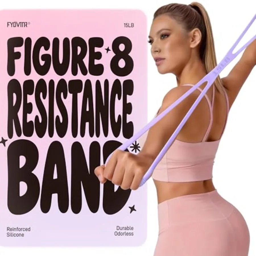 Figure 8 Resistance Bands for Women with User Manual, Upgraded Durable and Odorless Silicone for Arm Back Shoulder Yoga Pilates
Figure 8 Resistance Bands for Women with User Manual, Upgraded Durable and Odorless Silicone for Arm Back Shoulder Yoga Pilates