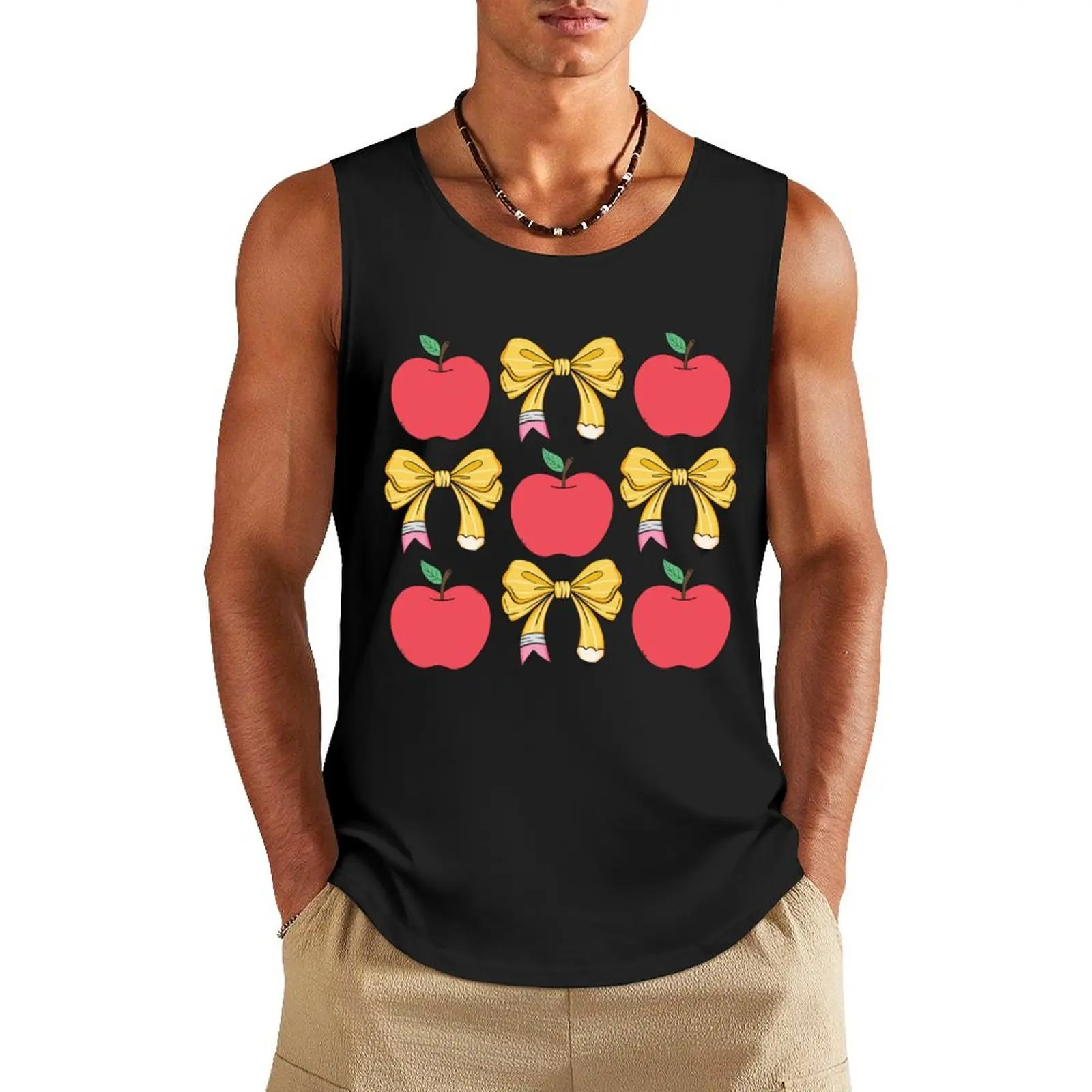 flirtatious pencil bow Call school Tank Top summer Men's tops Men's sleeveless t-shirt summer clothes man 2025
flirtatious pencil bow Call school Tank Top summer Men's tops Men's sleeveless t-shirt summer clothes man 2025