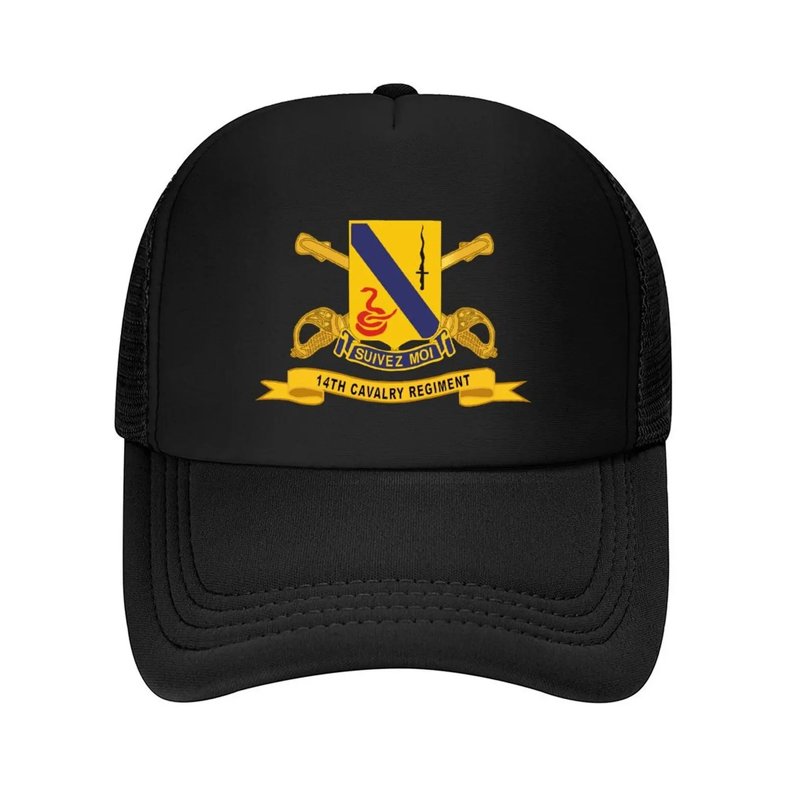 Army - 14th Cavalry Regiment w Br - Ribbon Baseball Cap Luxury man cap custom Hat hiking hat Sunhat For Man Women's
Army - 14th Cavalry Regiment w Br - Ribbon Baseball Cap Luxury man cap custom Hat hiking hat Sunhat For Man Women's