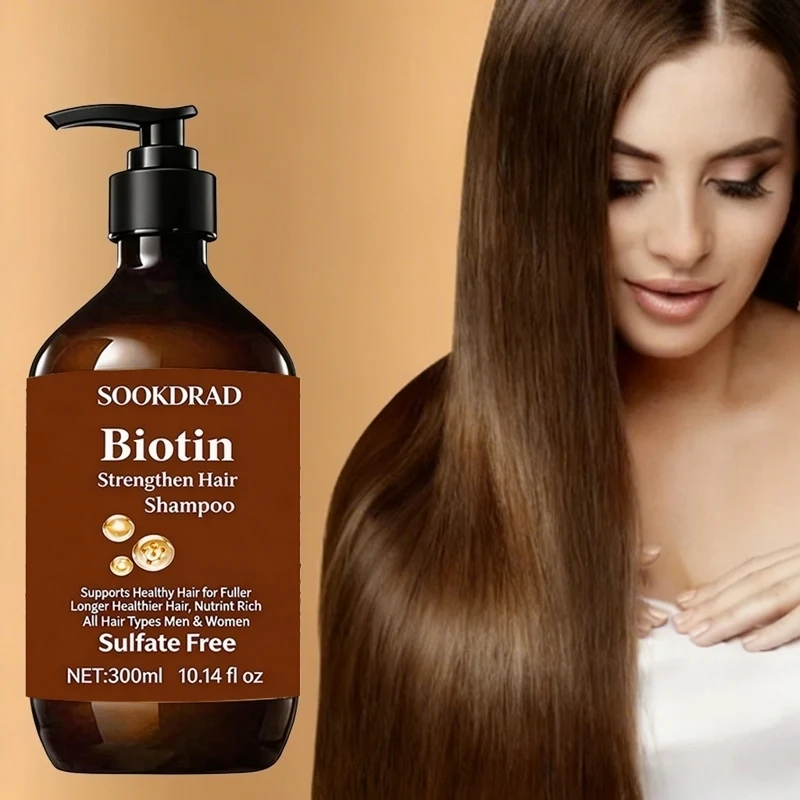 Biotin Strengthen Shampoo, Volumizing, Lightweight, Non Greasy, For Thin Fine Hair, Daily Use, 300ml
Biotin Strengthen Shampoo, Volumizing, Lightweight, Non Greasy, For Thin Fine Hair, Daily Use, 300ml