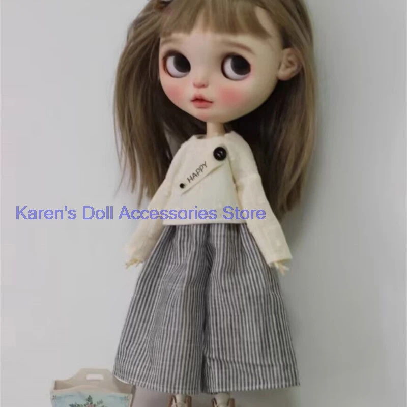 2pcs 2026 high quality beige top+striped pants for landoudou/Blythe(Fit for Lulu,ymy24,Ob22,24,26,zone, Jenny)
2pcs 2026 high quality beige top+striped pants for landoudou/Blythe(Fit for Lulu,ymy24,Ob22,24,26,zone, Jenny)