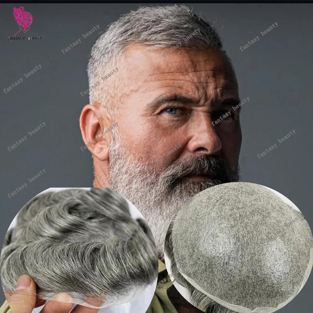 Super Natural Hairline 80Density 0.03mm Ultra Thin Skin Undetectable Vloop 550# Men Toupee Black Grey Brown Human Hair Prosthesi
Super Natural Hairline 80Density 0.03mm Ultra Thin Skin Undetectable Vloop 550# Men Toupee Black Grey Brown Human Hair Prosthesi