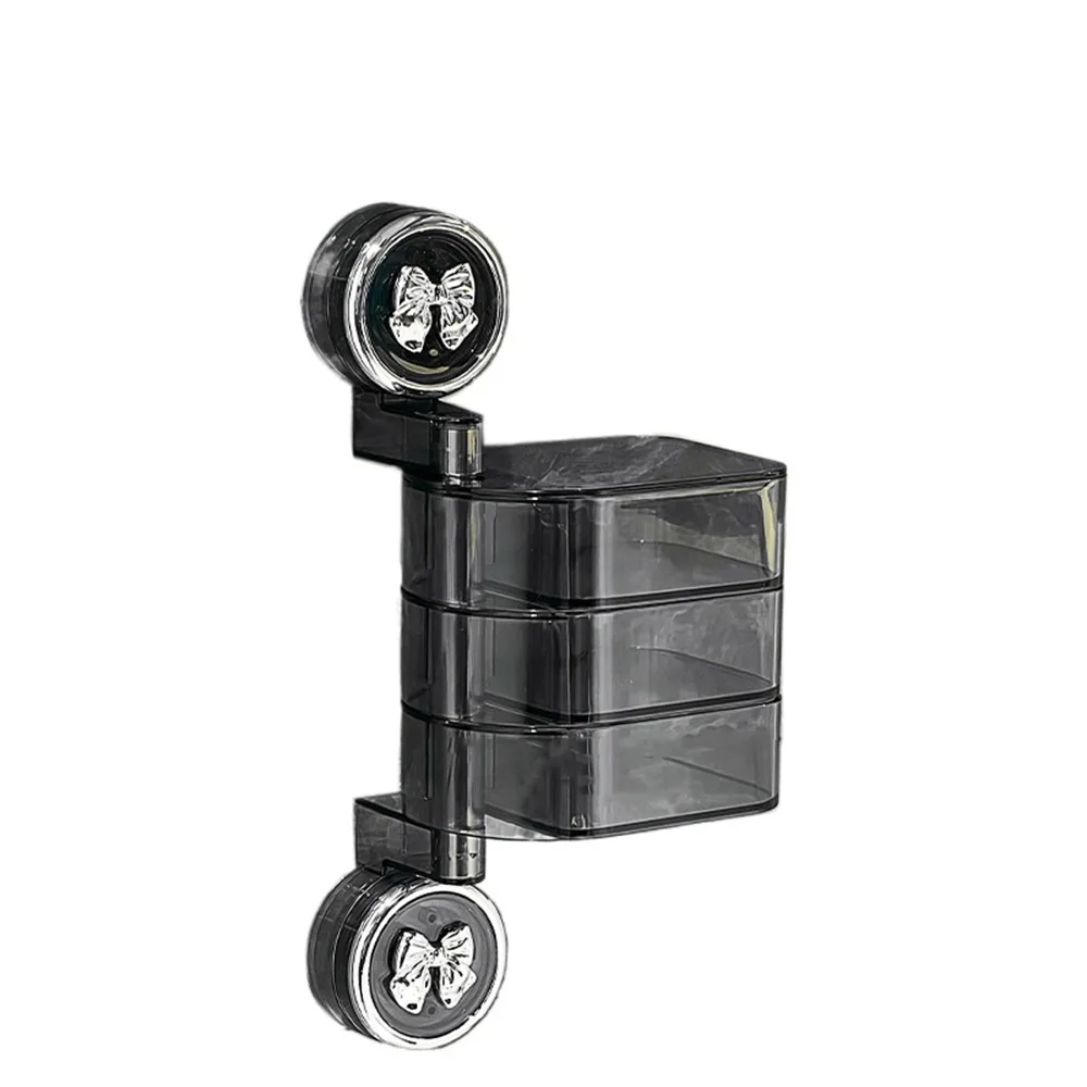 Plastic Suction Cup Rotating Jewelry Box Wall Mounted Dustproof Multilayer Jewelry Box Space Saving Moisture-proof
Plastic Suction Cup Rotating Jewelry Box Wall Mounted Dustproof Multilayer Jewelry Box Space Saving Moisture-proof