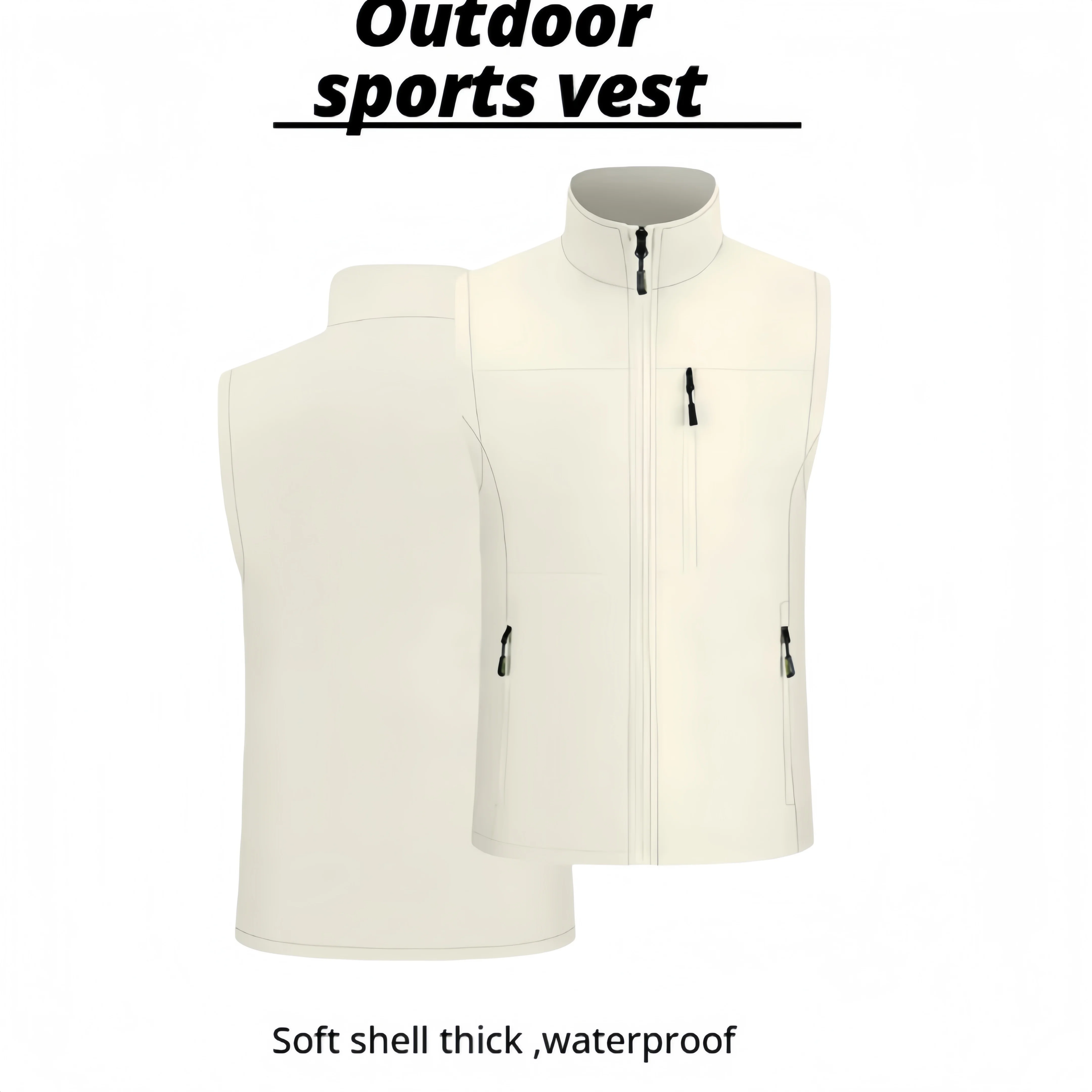 Soft shell thick vest men's autumn and winter work clothes plush jacket waterproof sleeveless windproof running sports vest
Soft shell thick vest men's autumn and winter work clothes plush jacket waterproof sleeveless windproof running sports vest