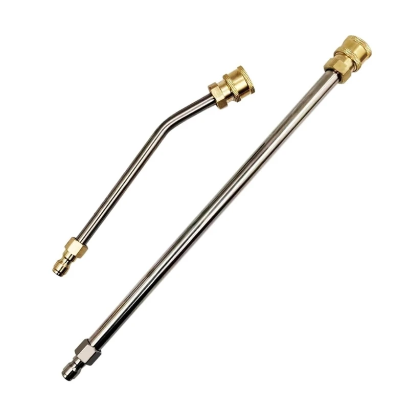 2Pcs Pressure Washer Extension Rod Stainless Steel 1/4Inch Quick Connection Drop shipping
2Pcs Pressure Washer Extension Rod Stainless Steel 1/4Inch Quick Connection Drop shipping