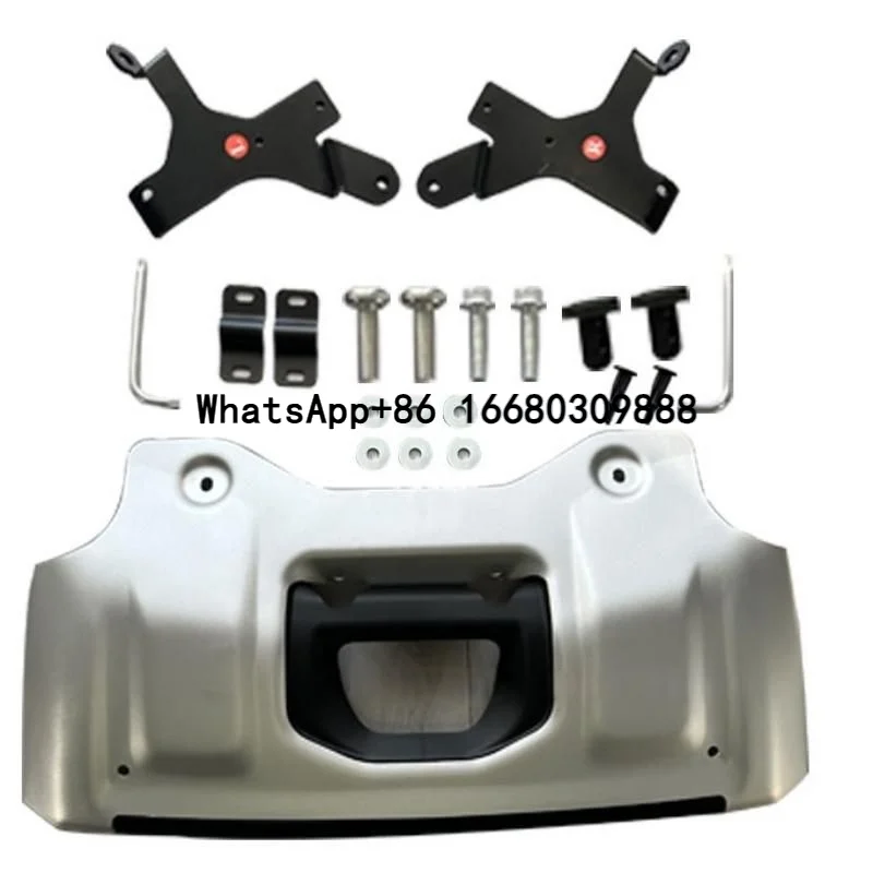 Silver Simple Type Stainless Steel Front Bumper Skid Plate Protective Car Styling Parts Protective Guard Cover Fits2020 Defender
Silver Simple Type Stainless Steel Front Bumper Skid Plate Protective Car Styling Parts Protective Guard Cover Fits2020 Defender