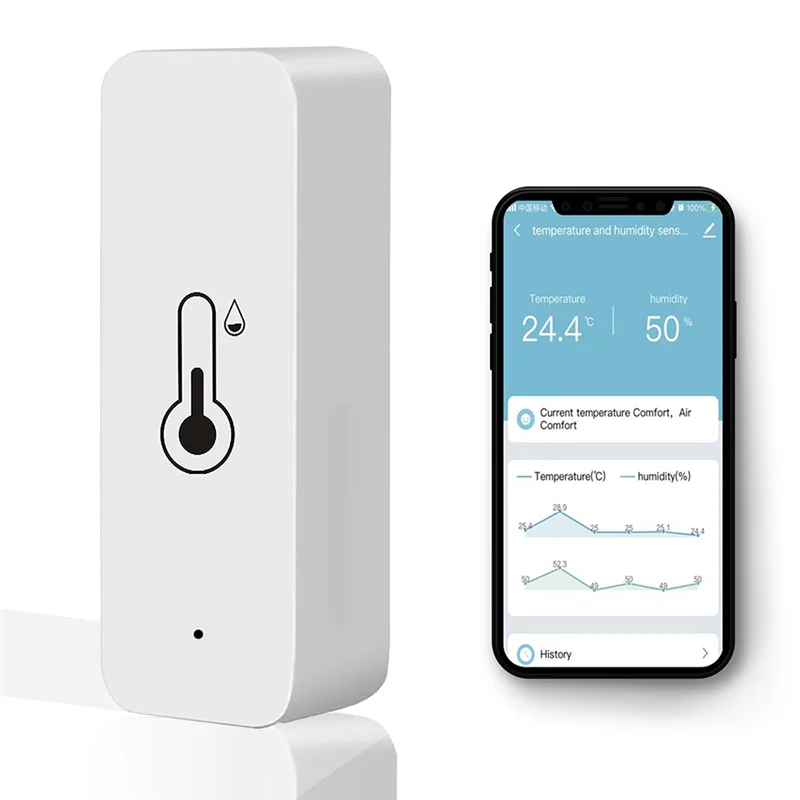 ABKI-Sensor Беспроводное подключение Удобное приложение Умный Wi-Fi Датчик температуры и влажности для домашнего устройства Iot
ABKI-Sensor Беспроводное подключение Удобное приложение Умный Wi-Fi Датчик температуры и влажности для домашнего устройства Iot