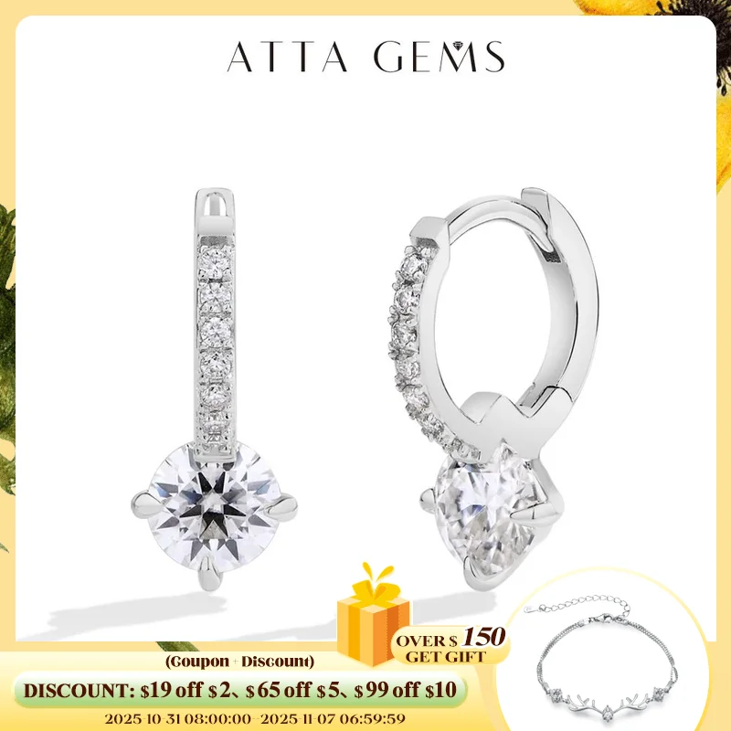 Серьги Attagems с муассанитом и бриллиантами, стерлинговое серебро S925, позолоченные серьги с 4 когтями для женщин, свадебные украшения, высокое качество
Серьги Attagems с муассанитом и бриллиантами, стерлинговое серебро S925, позолоченные серьги с 4 когтями для женщин, свадебные украшения, высокое качество