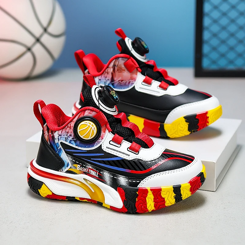 Пара детских четырехсезонных кожаных баскетбольных кроссовок, износостойкая и мягкая повседневная обувь, размеры 31-40,LY-L9808.
Пара детских четырехсезонных кожаных баскетбольных кроссовок, износостойкая и мягкая повседневная обувь, размеры 31-40,LY-L9808.