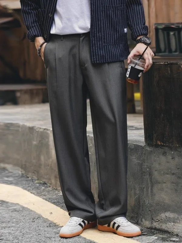 Loose Straight Leg Men's Casual Pants Dra Cool Sle Autumn Winter Retro Trendy Trousers Comfortable Breathable Men's Wear
Loose Straight Leg Men's Casual Pants Dra Cool Sle Autumn Winter Retro Trendy Trousers Comfortable Breathable Men's Wear