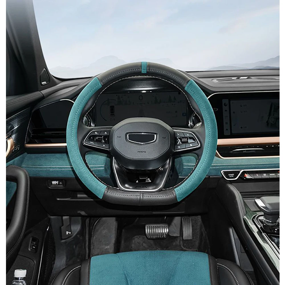 For Geely Monjaro Xingyue L 2022 2023 2024 Car Steering Wheel Cover SUEDE Wheel Cover Auto Decoration Steering Wheel Cover
For Geely Monjaro Xingyue L 2022 2023 2024 Car Steering Wheel Cover SUEDE Wheel Cover Auto Decoration Steering Wheel Cover