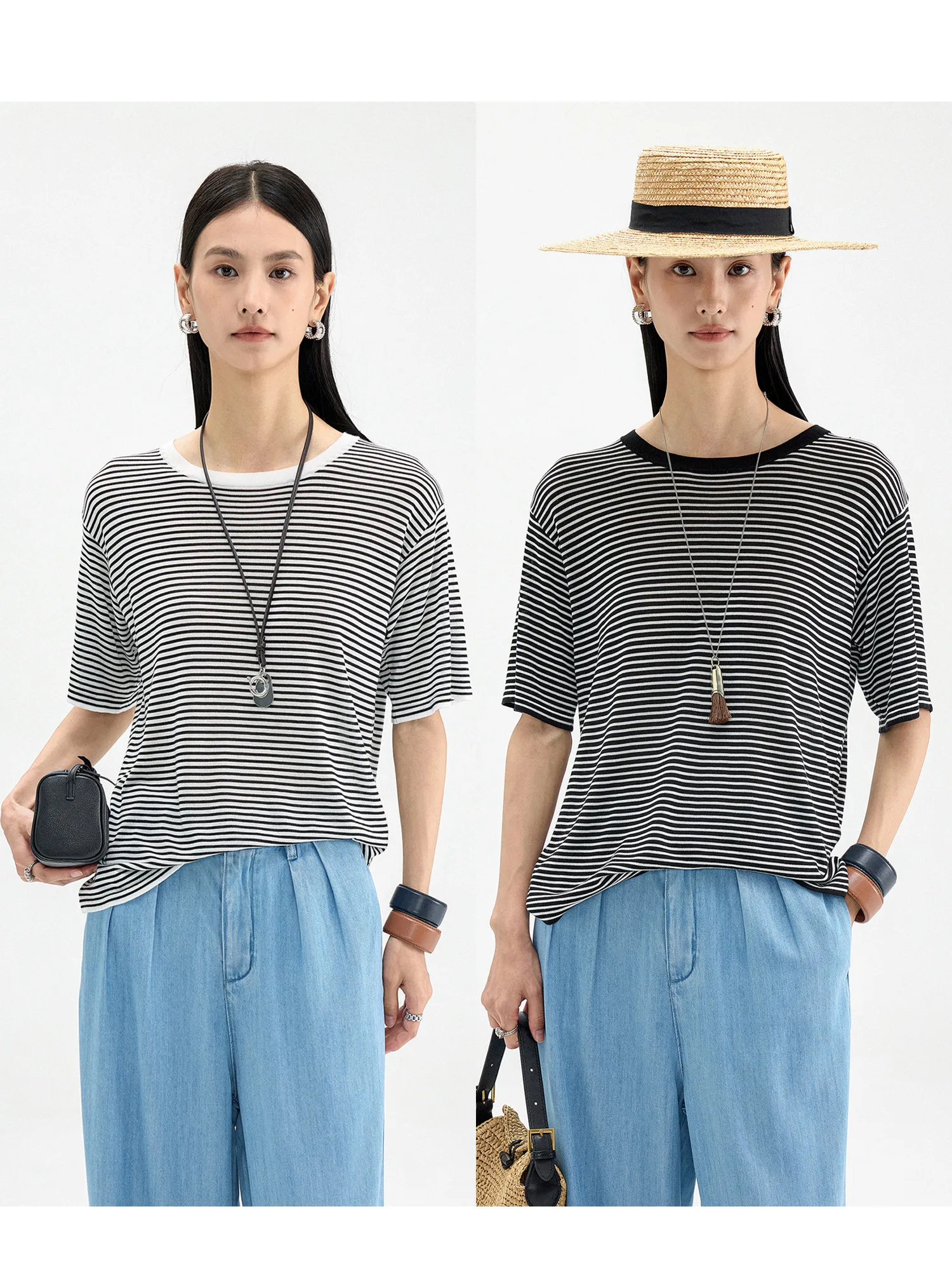 FANLE STUDIOS Summer 00% Lyocell Comfortable Cool Feeling Faionable Color Blo Slim Stripes Knitted ort Sve T-irt
FANLE STUDIOS Summer 00% Lyocell Comfortable Cool Feeling Faionable Color Blo Slim Stripes Knitted ort Sve T-irt