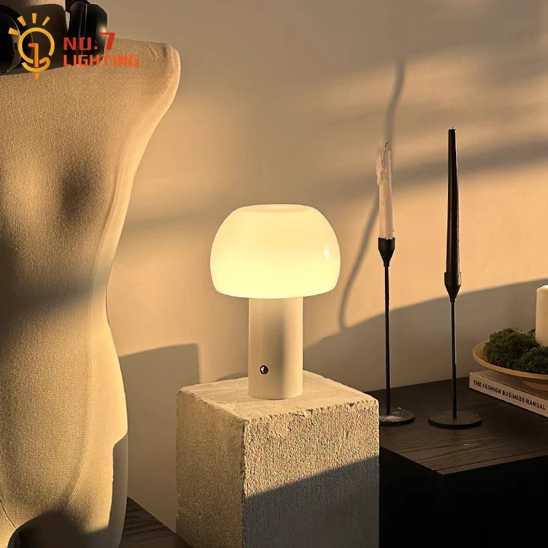 New Mushroom Lamp LED Charging Table Lamp 3-colors Dimming Desk Lamp Mushroom Night Light for Bar Restaurant Bedroom Decoration
New Mushroom Lamp LED Charging Table Lamp 3-colors Dimming Desk Lamp Mushroom Night Light for Bar Restaurant Bedroom Decoration