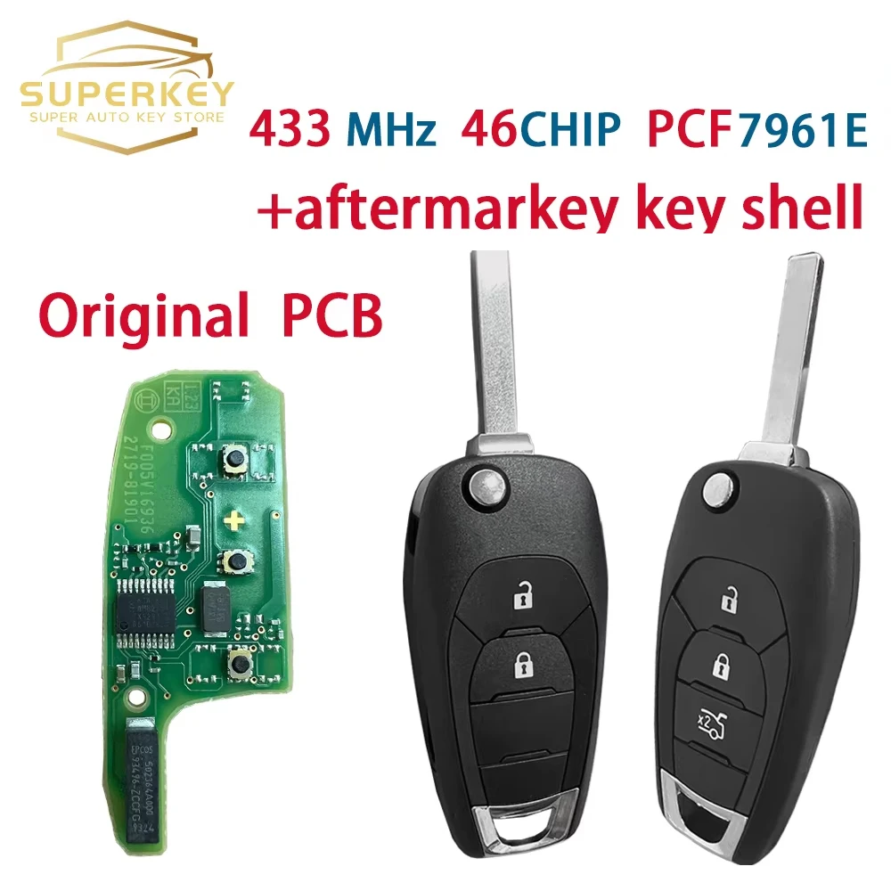 SUPERKEY Original PCB Control Car Remote Key For Chevrolet Cruz Onix Tracker Colorado RS XL7 XL8 Trailblazer ID46Chip 433MHz
SUPERKEY Original PCB Control Car Remote Key For Chevrolet Cruz Onix Tracker Colorado RS XL7 XL8 Trailblazer ID46Chip 433MHz