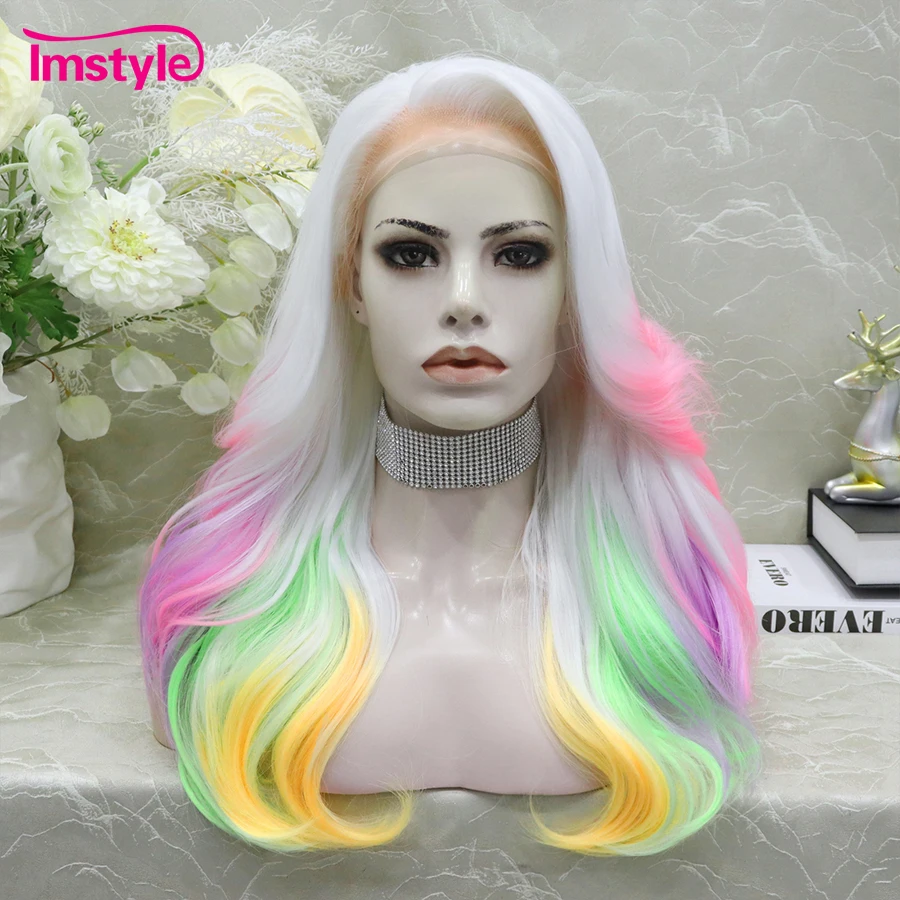 Imstyle Белый парик Синтетический парик фронта шнурка Красочные парики шнурка для женщин Ombre Волнистый парик Термостойкое волокно Парики для косплея
Imstyle Белый парик Синтетический парик фронта шнурка Красочные парики шнурка для женщин Ombre Волнистый парик Термостойкое волокно Парики для косплея