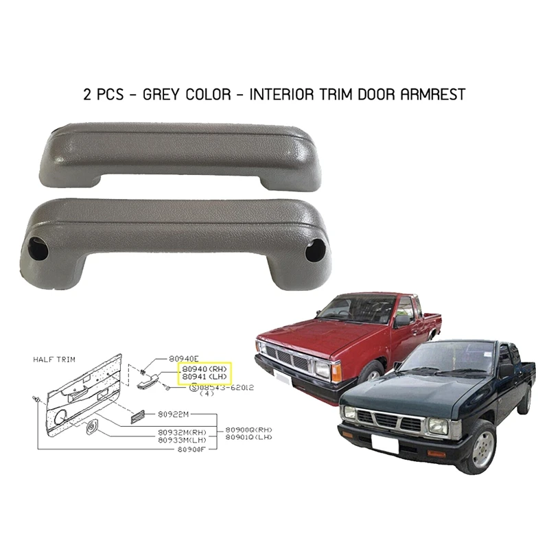 1Pair Gray Outer Door Handle Pull For Nissan Datsun Big-M D21 1986-1997 80940-15G00 80941-15G00
1Pair Gray Outer Door Handle Pull For Nissan Datsun Big-M D21 1986-1997 80940-15G00 80941-15G00