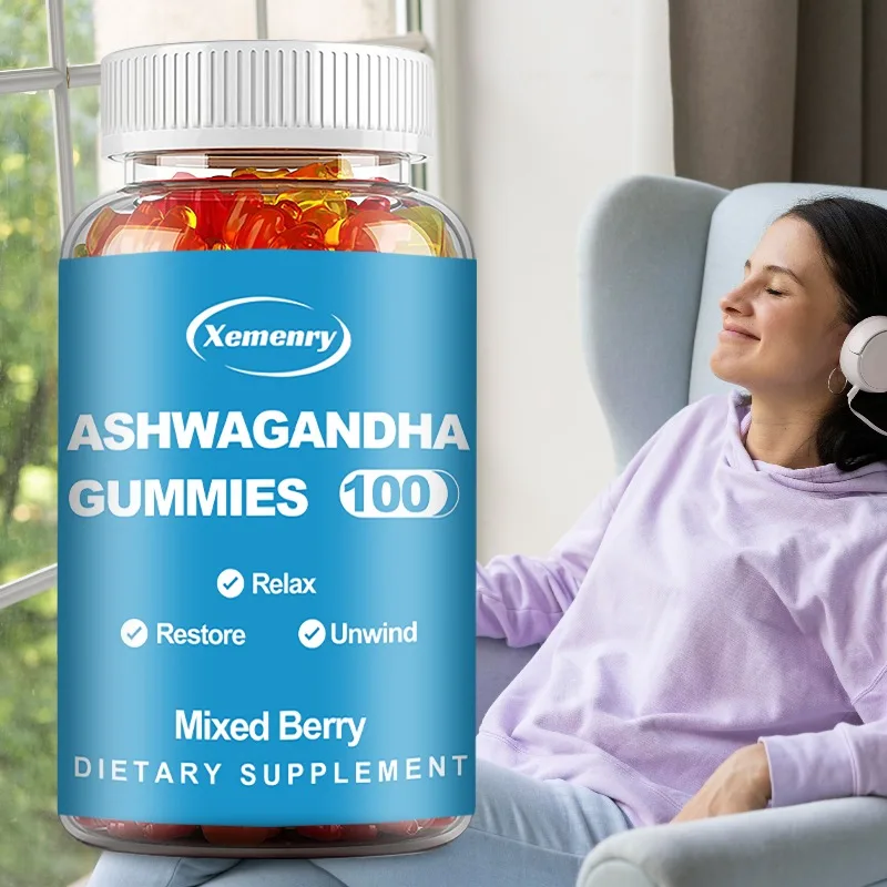 Ashwagandha Gummies - Support Brain and Nervous System Health, Improve Sleep, Reduce Stress, Promote Immune Function
Ashwagandha Gummies - Support Brain and Nervous System Health, Improve Sleep, Reduce Stress, Promote Immune Function