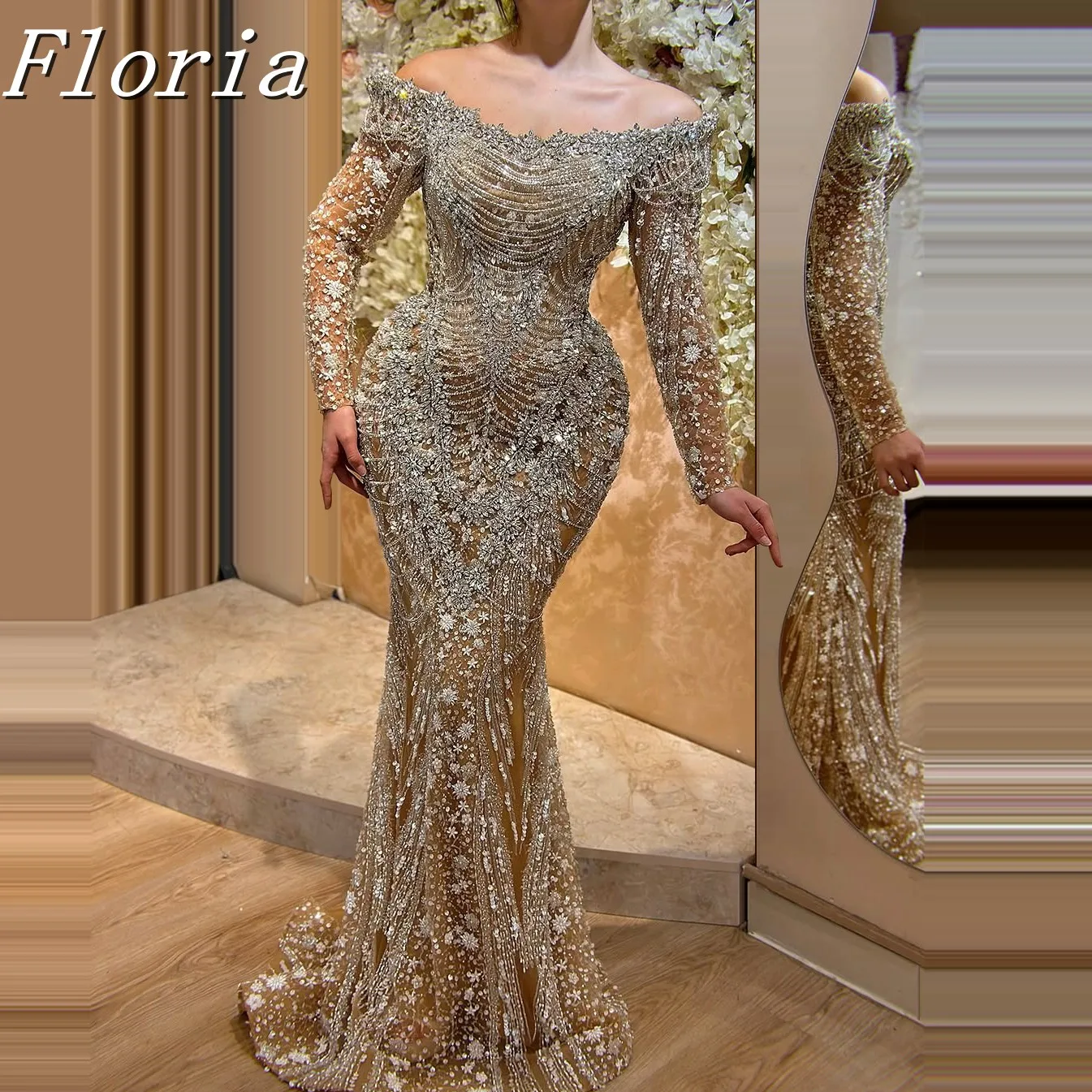Women's Night Blingbling Evening Dress Sequins Long Sleeve Off Shoulder Wedding Party Dresses Formal Prom Bridesmaid Dress
Women's Night Blingbling Evening Dress Sequins Long Sleeve Off Shoulder Wedding Party Dresses Formal Prom Bridesmaid Dress