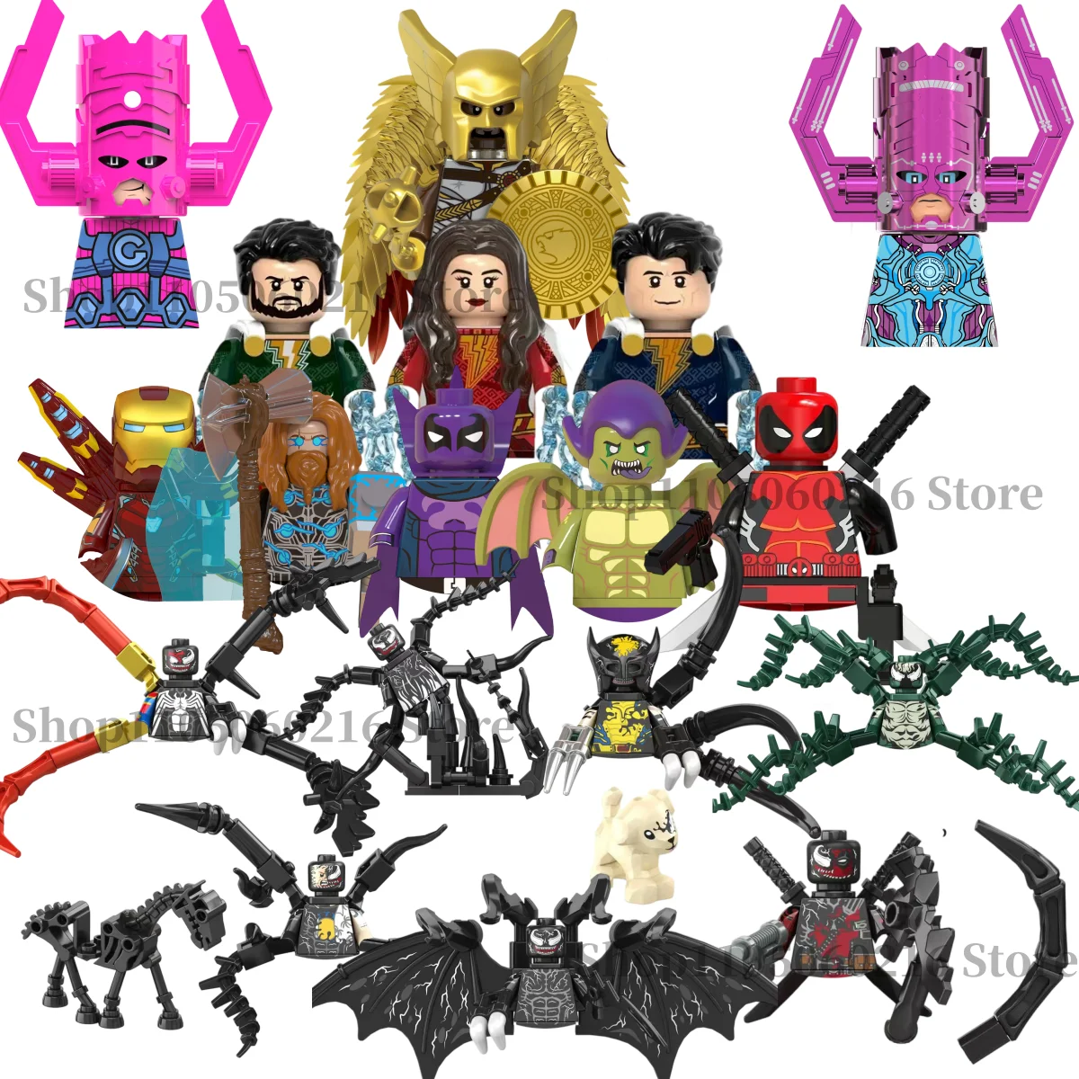 Superhero Wolverine Green Goblin Galactus Blocks Bricks Mini character building blocks Marvel Hot toy children's party gift
Superhero Wolverine Green Goblin Galactus Blocks Bricks Mini character building blocks Marvel Hot toy children's party gift