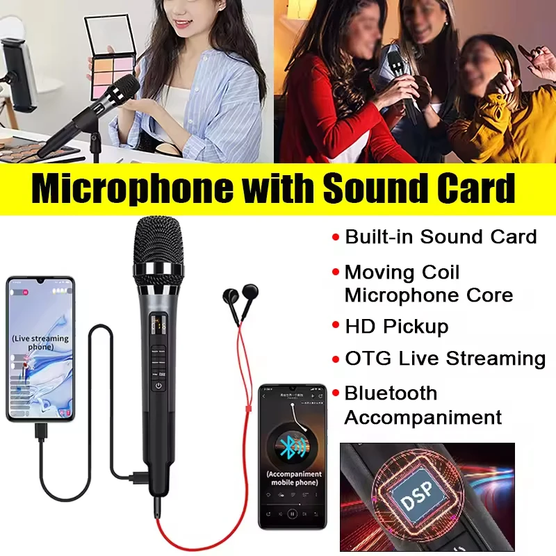 Интеллектуальный Bluetooth-микрофон для мобильного телефона с шумоподавлением и эффектами звуковой карты, универсальный микрофон для подкастов и прямых трансляций
Интеллектуальный Bluetooth-микрофон для мобильного телефона с шумоподавлением и эффектами звуковой карты, универсальный микрофон для подкастов и прямых трансляций