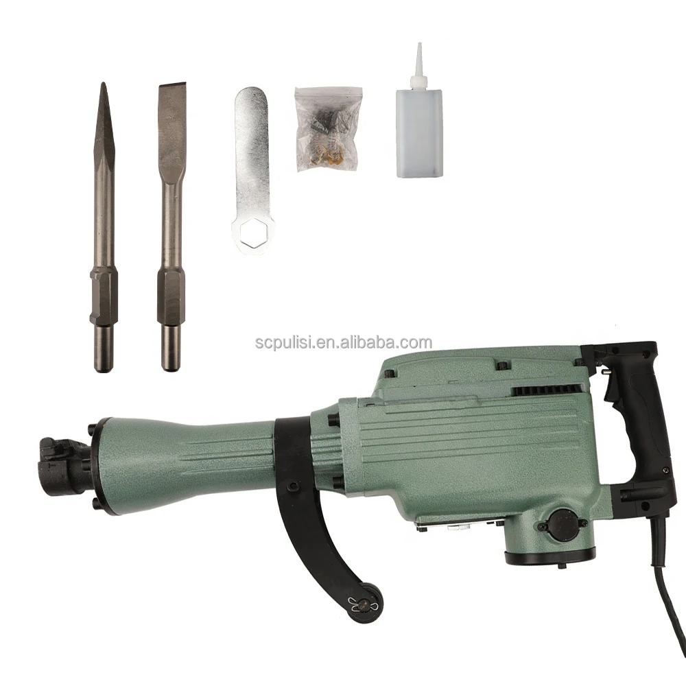 Factory Price 1500W 65A Electric Demolition Hammer 220V Electric Jack Hammer 50J Breaker Hammer
Factory Price 1500W 65A Electric Demolition Hammer 220V Electric Jack Hammer 50J Breaker Hammer