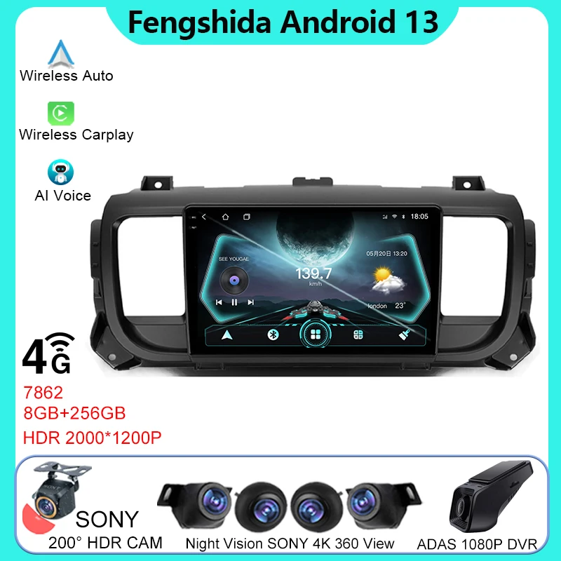 Car Video For Citroen Jumpy 3 2016 - 2021 For Peugeot Expert 3 2016 - 2021 Android Auto Stereo Player GPS Navigation Multimedia
Car Video For Citroen Jumpy 3 2016 - 2021 For Peugeot Expert 3 2016 - 2021 Android Auto Stereo Player GPS Navigation Multimedia