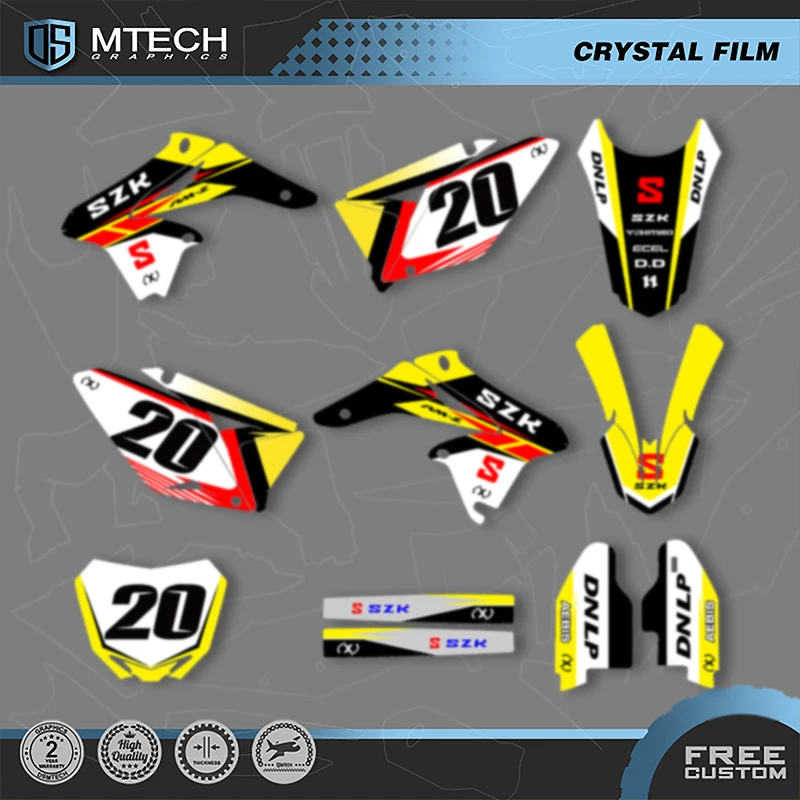 DSMTECH Custom Motorcycle Graphics Background Decal for SUZUKI 2010 2011 2012 2013 2014-2018 RMZ250 Decals Stickers Kits 002
DSMTECH Custom Motorcycle Graphics Background Decal for SUZUKI 2010 2011 2012 2013 2014-2018 RMZ250 Decals Stickers Kits 002