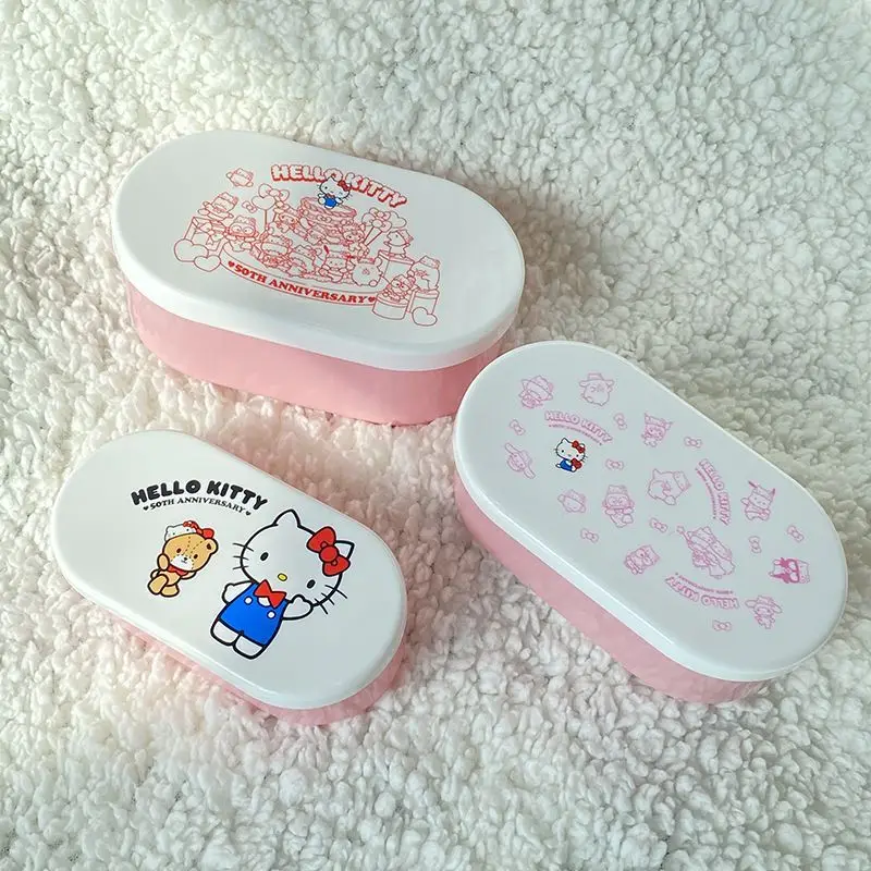 3Pcs Sanrio Hello Kitty Kawaii Anime Portable Bento Fruit Box Cute Sweet Cartoon Food Grade Snack Lunch Box Lovely Gifts Girls
3Pcs Sanrio Hello Kitty Kawaii Anime Portable Bento Fruit Box Cute Sweet Cartoon Food Grade Snack Lunch Box Lovely Gifts Girls