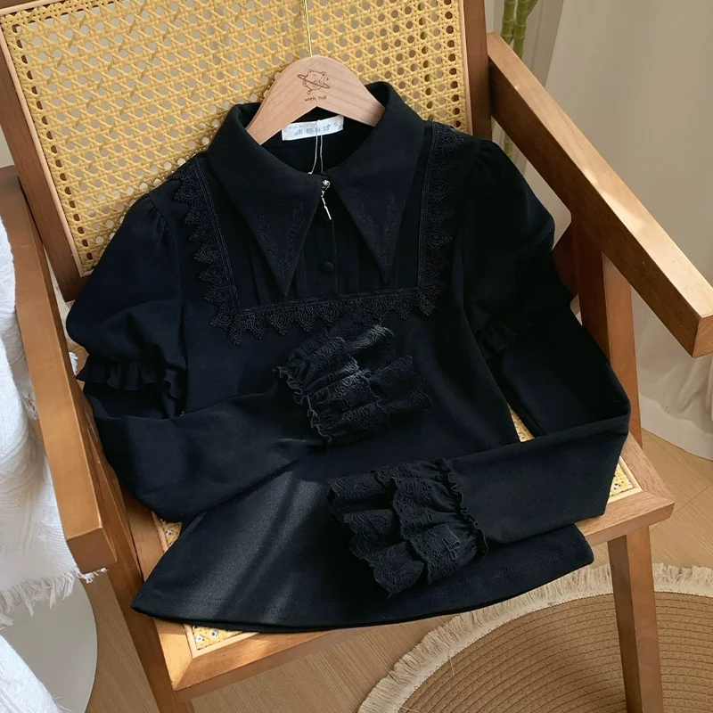 Gothic Style Pointed Collar Knitted Stretch Warm Autumn Winter Lolita Clothes Slim Fit Solid Color Juliet Sleeves Sweaters
Gothic Style Pointed Collar Knitted Stretch Warm Autumn Winter Lolita Clothes Slim Fit Solid Color Juliet Sleeves Sweaters