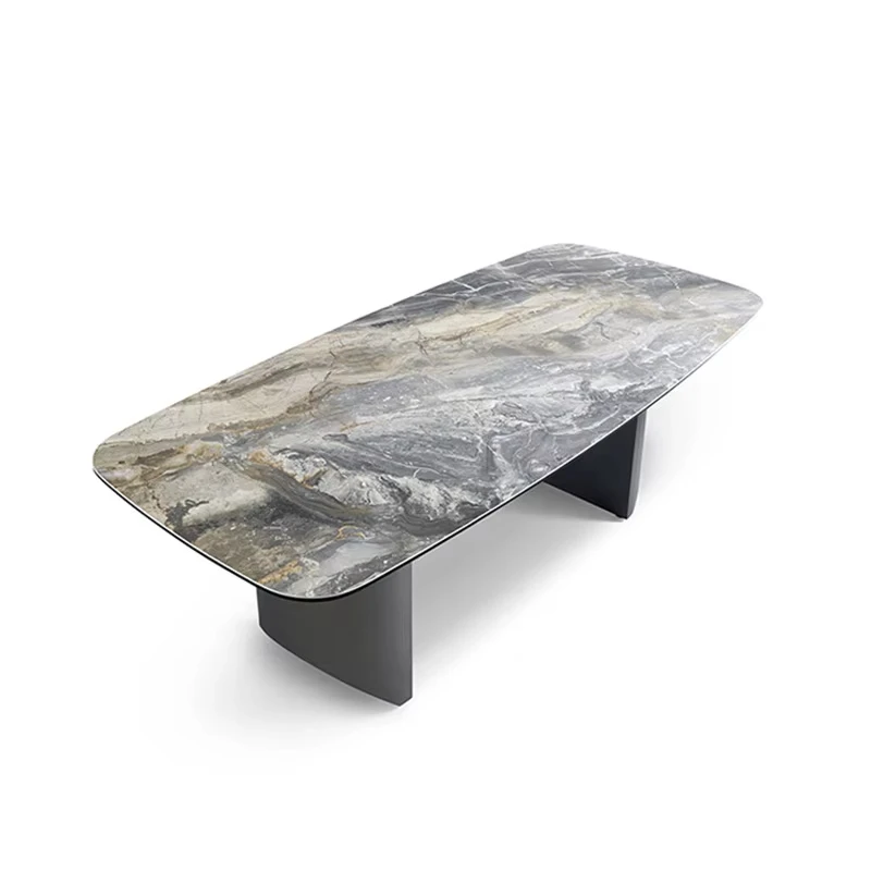 Современный простой прямоугольный элитный обеденный стол в фермерском доме, скандинавская трансформируемая кофейная мебель из нержавеющей стали, мраморная столешница для дома
Современный простой прямоугольный элитный обеденный стол в фермерском доме, скандинавская трансформируемая кофейная мебель из нержавеющей стали, мраморная столешница для дома