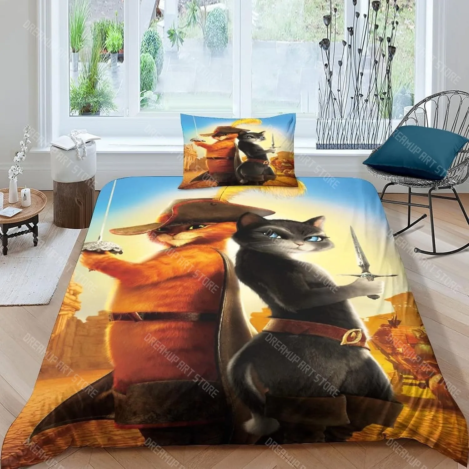 Cartoon Cat PUSS BOOTS Duvet Cover Pillowcase Bedding Set Adult Boys Girls Bedroom Decoration Single Double Large Size
Cartoon Cat PUSS BOOTS Duvet Cover Pillowcase Bedding Set Adult Boys Girls Bedroom Decoration Single Double Large Size