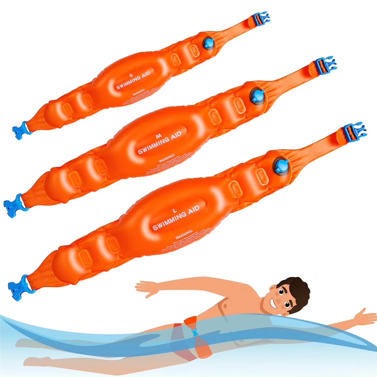 Swim Belts Pool Float for Kids Adults,Set of 3 Swimming Aid Waist Belts,Inflatable Swim Belts for Swimming or Training
Swim Belts Pool Float for Kids Adults,Set of 3 Swimming Aid Waist Belts,Inflatable Swim Belts for Swimming or Training