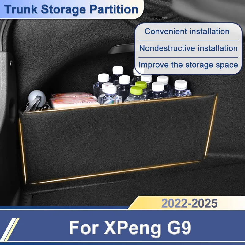 Car Storage Box For XPeng XiaoPeng G9 2022-2025 Trunk Organizer Thickening Partition Multifunction Side Box Auto Interior Parts
Car Storage Box For XPeng XiaoPeng G9 2022-2025 Trunk Organizer Thickening Partition Multifunction Side Box Auto Interior Parts