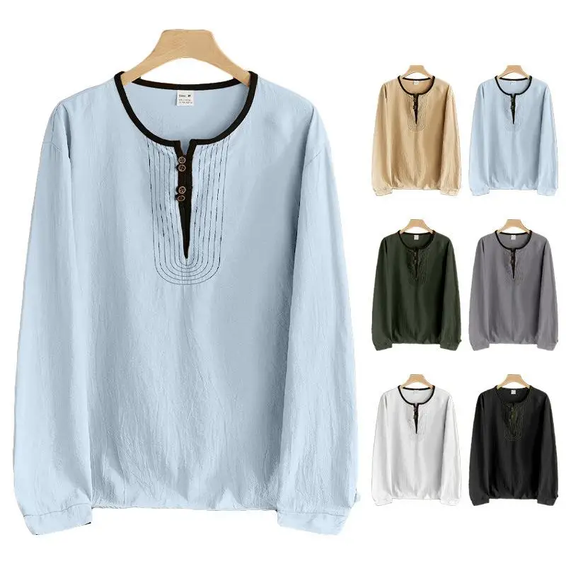 American Style Linen Casual Long Sleeve Henry Shirt Retro Heavyweight Cotton Linen New Trend Brand Summer Sport Scene Male Fa...
American Style Linen Casual Long Sleeve Henry Shirt Retro Heavyweight Cotton Linen New Trend Brand Summer Sport Scene Male Fa...