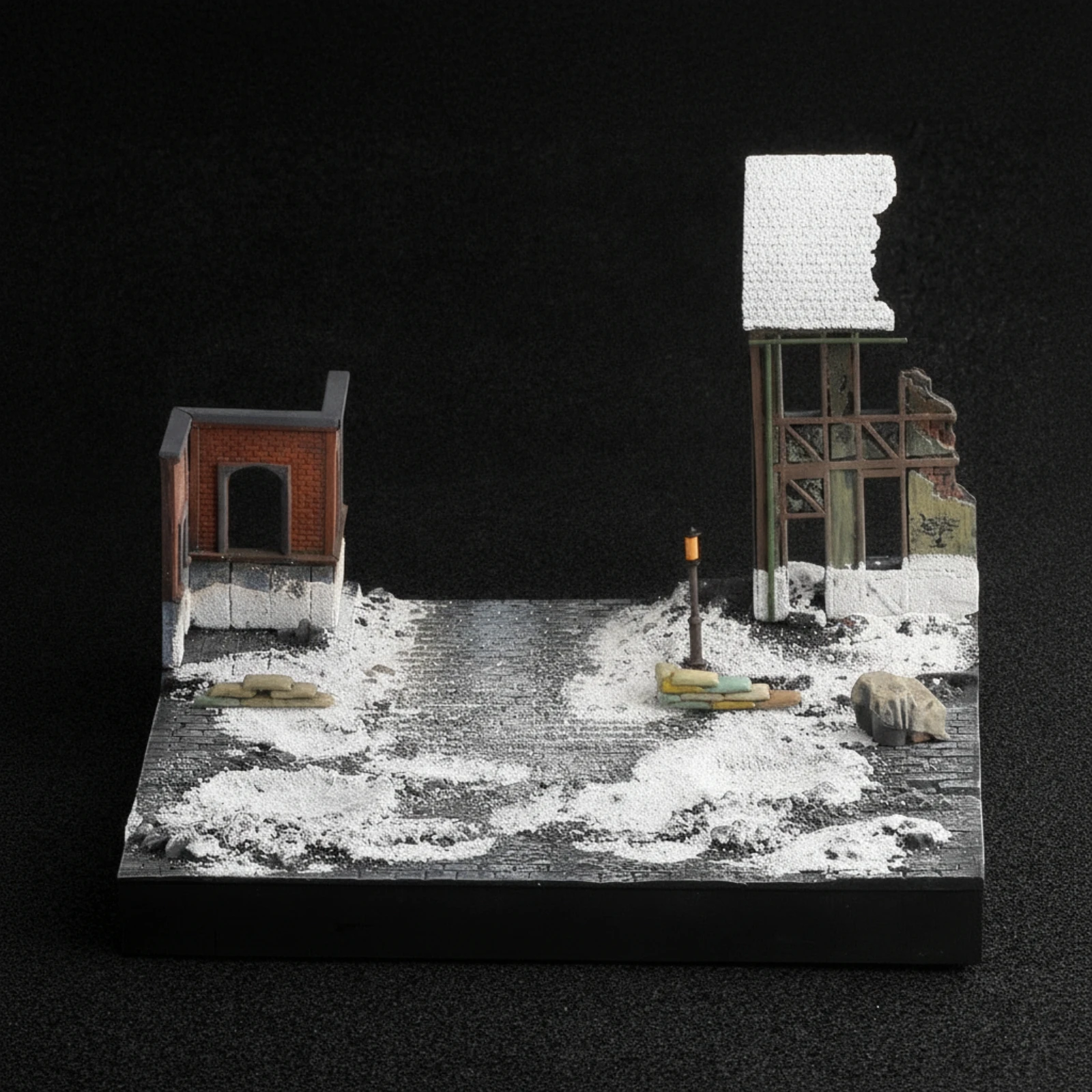 Diorama Base 1/72 Scale Battlefield Diorama Miniature Scene with Ruined Building WWII Scenic Platform Winter Theme for Hobbyists
Diorama Base 1/72 Scale Battlefield Diorama Miniature Scene with Ruined Building WWII Scenic Platform Winter Theme for Hobbyists