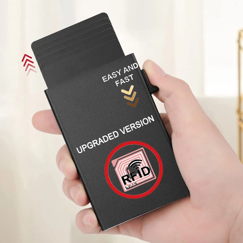 ID Credit Bank Card Holder Wallet Luxury Brand Design Men Anti Rfid Blocking Protected Magic Slim Mini Small Money Wallets Case
ID Credit Bank Card Holder Wallet Luxury Brand Design Men Anti Rfid Blocking Protected Magic Slim Mini Small Money Wallets Case