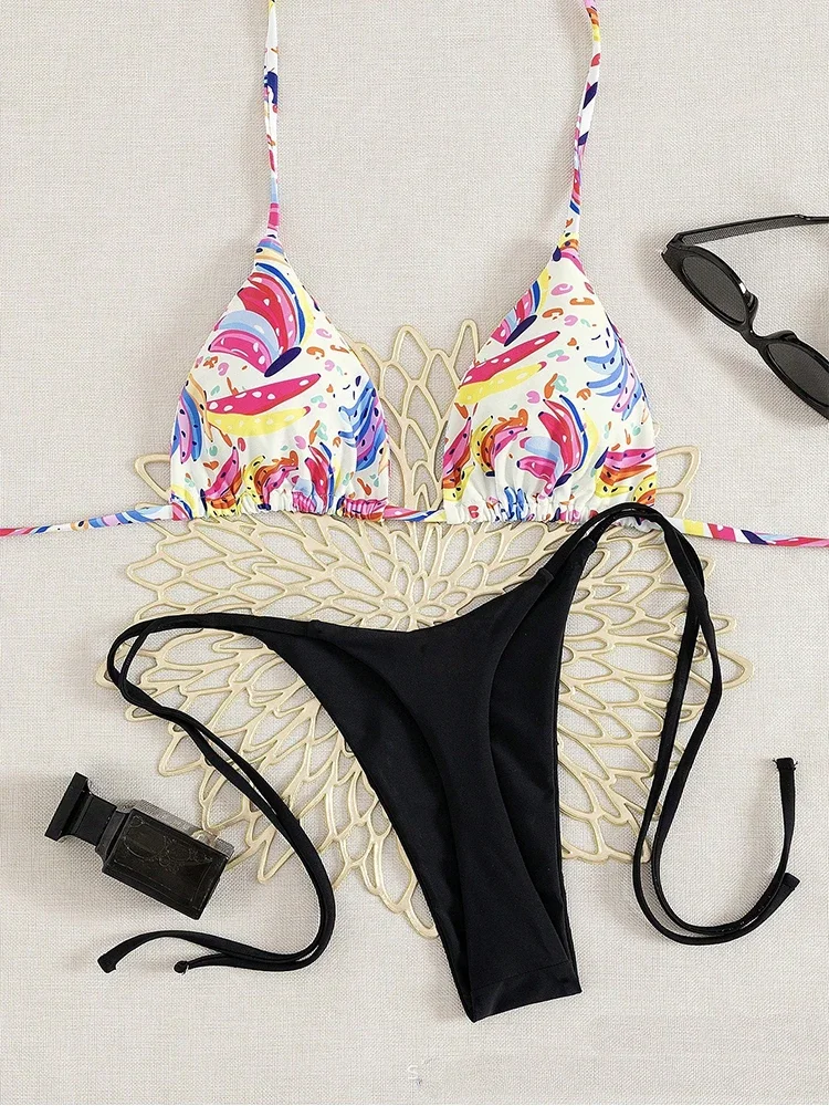 2025 New Sexy Women's Bikini Set - Tropical Fruit Print Beach Swimsuit High Waisted Bathing Suit Two Piece Swimwear for Vacation
2025 New Sexy Women's Bikini Set - Tropical Fruit Print Beach Swimsuit High Waisted Bathing Suit Two Piece Swimwear for Vacation