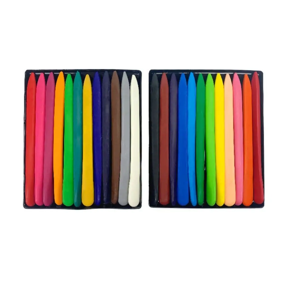 6/12/24/36 Colors Plastic Plastic Crayon Do Not Dirty Hands Erasable Painting Tools Triangular Shaped Washable Wax Pencil
6/12/24/36 Colors Plastic Plastic Crayon Do Not Dirty Hands Erasable Painting Tools Triangular Shaped Washable Wax Pencil