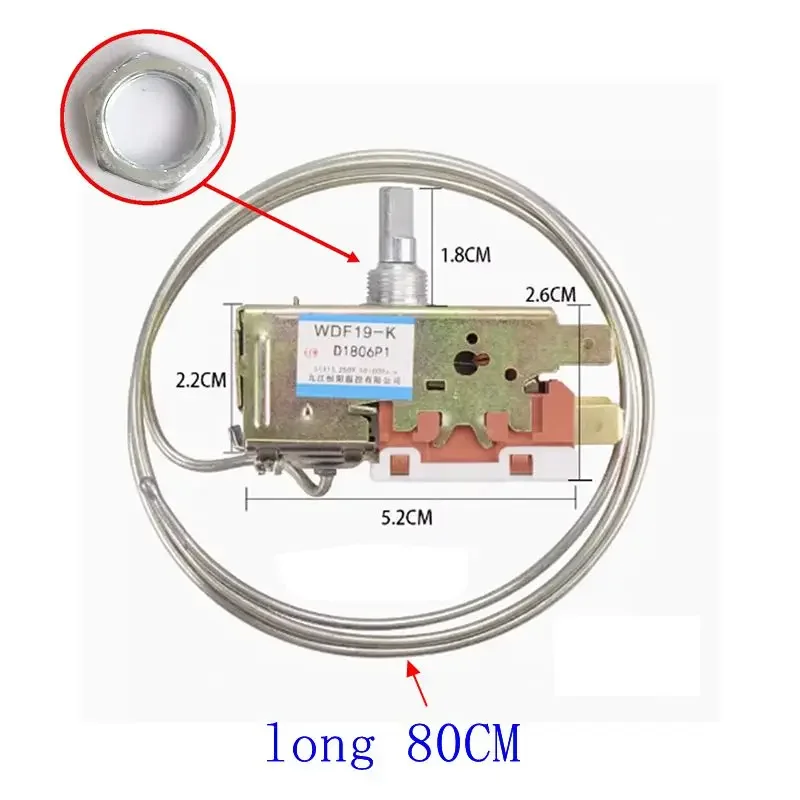 3pin Thermostat Switch WDF19-K K50 K54 K59 K59E Refrigerator Thermostat
3pin Thermostat Switch WDF19-K K50 K54 K59 K59E Refrigerator Thermostat