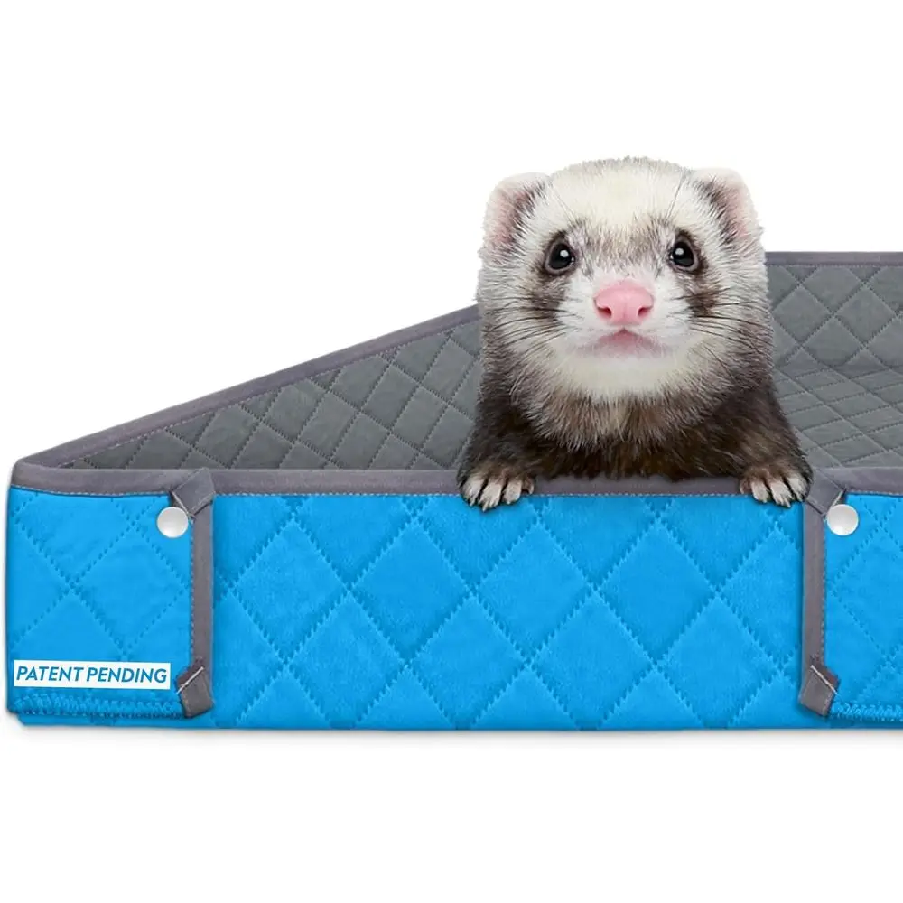 Моющаяся двусторонняя флисовая лежанка с приподнятыми бортиками для мелких животных - подходит для морских свинок, крыс, шиншилл (серый/синий)
Моющаяся двусторонняя флисовая лежанка с приподнятыми бортиками для мелких животных - подходит для морских свинок, крыс, шиншилл (серый/синий)