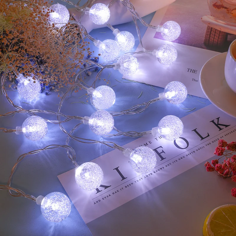Bubble LED String Lights Fairy Bubble Ball Lamp Holiday Lighting Garland Battery Power for Home Indoor Wedding Party Decoration
Bubble LED String Lights Fairy Bubble Ball Lamp Holiday Lighting Garland Battery Power for Home Indoor Wedding Party Decoration