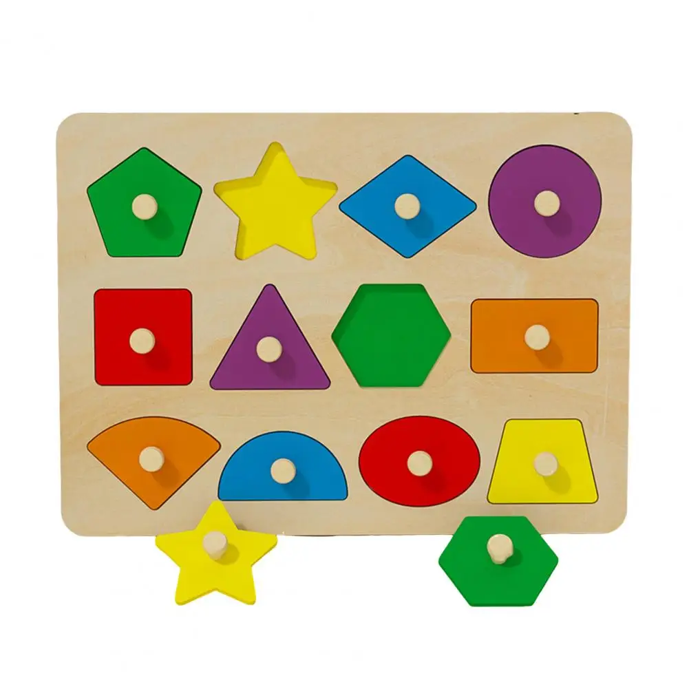 Safe Eco-friendly Wooden Puzzle Geometric Matching Board Puzzle Toys for 1-3 Year Olds Enhancing Shape Recognition for Toddlers
Safe Eco-friendly Wooden Puzzle Geometric Matching Board Puzzle Toys for 1-3 Year Olds Enhancing Shape Recognition for Toddlers