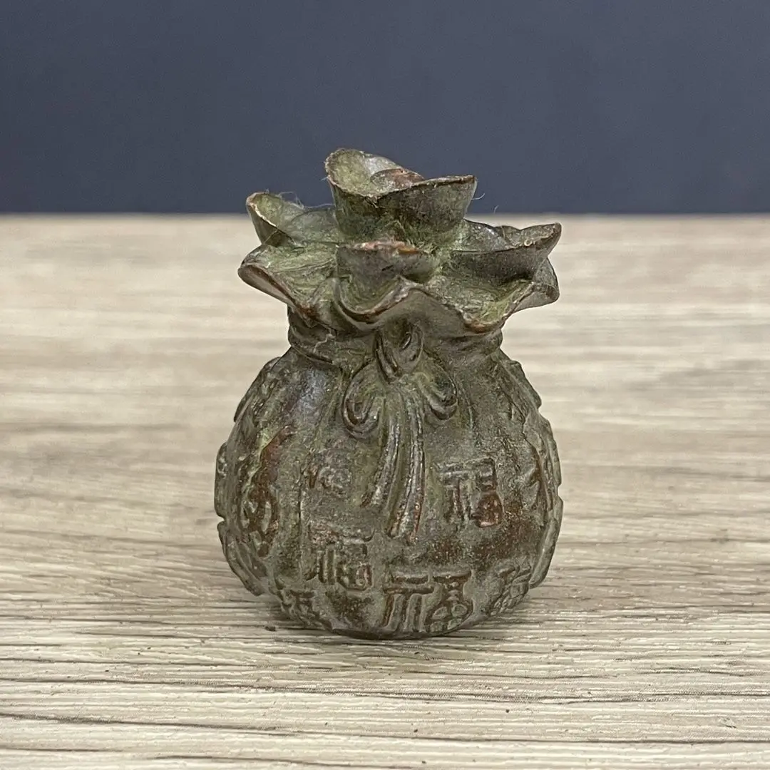 Vintage Money Bag Figurine Solid Brass Wealth Ornament Chinese Desk Decor Gift
Vintage Money Bag Figurine Solid Brass Wealth Ornament Chinese Desk Decor Gift