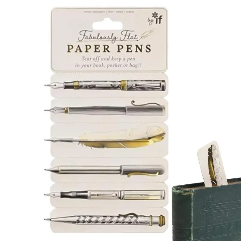 Закладка для бумажной ручки, сказочная плоская бумажная ручка, закладка с черными чернилами, новинка для студентов, дома и школы, канцелярские принадлежности, отрывной карманный карандаш
Закладка для бумажной ручки, сказочная плоская бумажная ручка, закладка с черными чернилами, новинка для студентов, дома и школы, канцелярские принадлежности, отрывной карманный карандаш