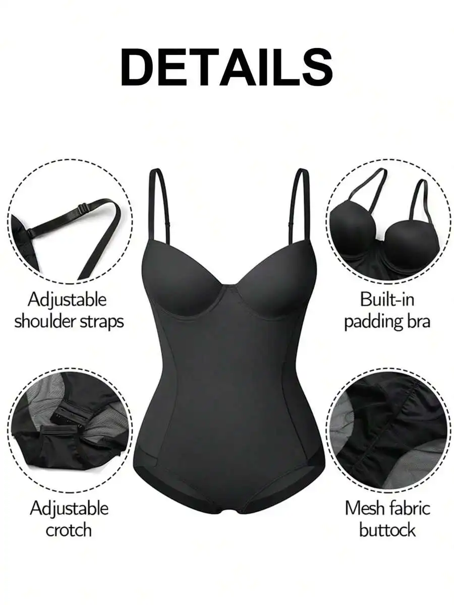 Womens Shapewear Bodysuit With Built-In Bra Tummy Control Slimming Body Shaper
Womens Shapewear Bodysuit With Built-In Bra Tummy Control Slimming Body Shaper