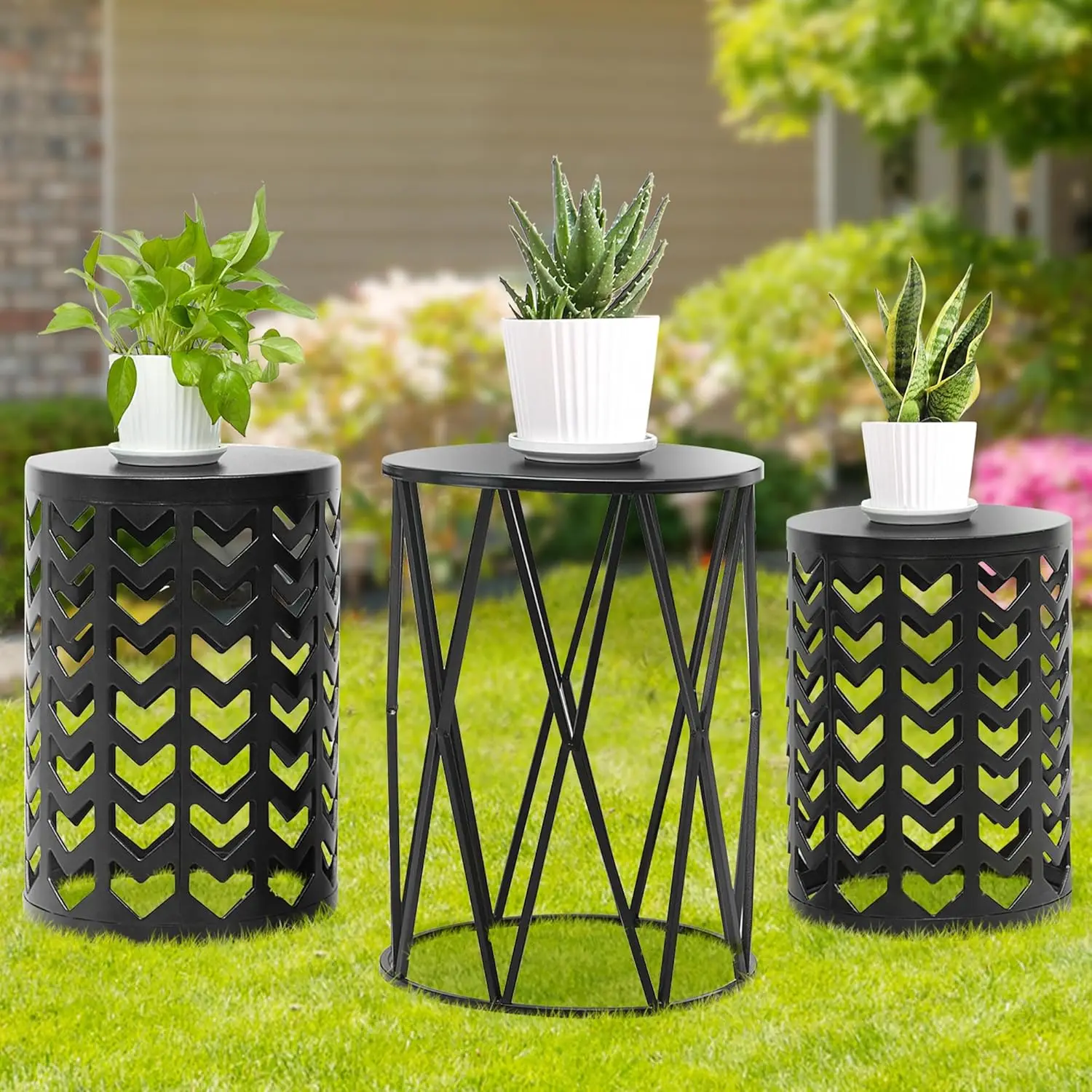 Set of 3 Stacking Coffee Tables for Living Room End Tables, Nesting Side Table, Outdoor Decorative Garden Stool
Set of 3 Stacking Coffee Tables for Living Room End Tables, Nesting Side Table, Outdoor Decorative Garden Stool