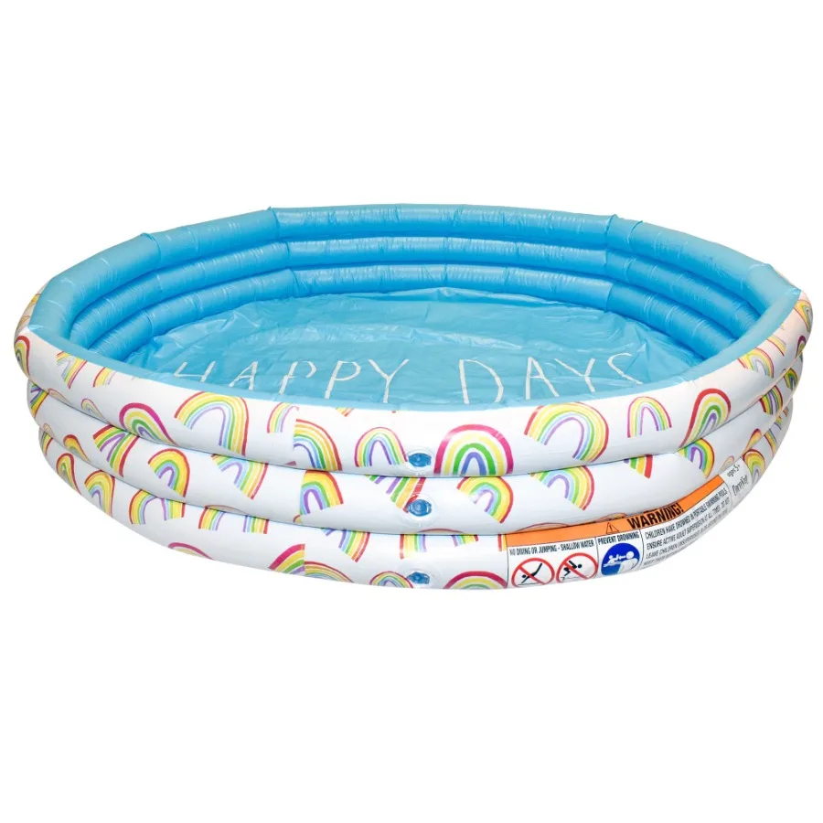 : Happy Days Aqua Rainbow- 46" Mini Pool CocoNut Float Outdoor Inflatable Water Kiddie Pool Ages 5+
: Happy Days Aqua Rainbow- 46" Mini Pool CocoNut Float Outdoor Inflatable Water Kiddie Pool Ages 5+