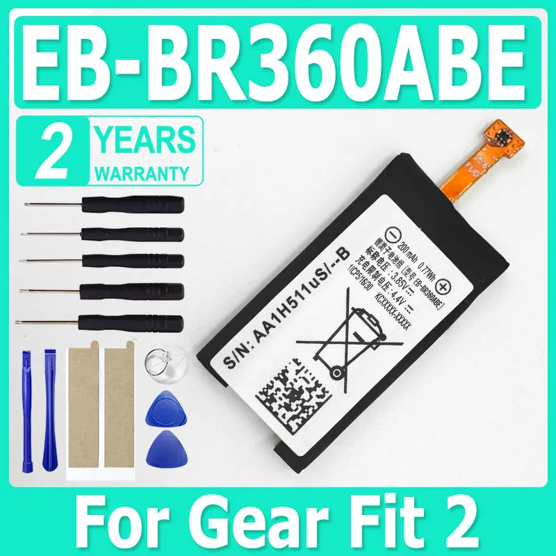Аккумулятор EB-BR360ABE для Samsung Gear Fit 2, SM-R360 SCH-R360, сменный аккумулятор для умных часов + бесплатные инструменты
Аккумулятор EB-BR360ABE для Samsung Gear Fit 2, SM-R360 SCH-R360, сменный аккумулятор для умных часов + бесплатные инструменты